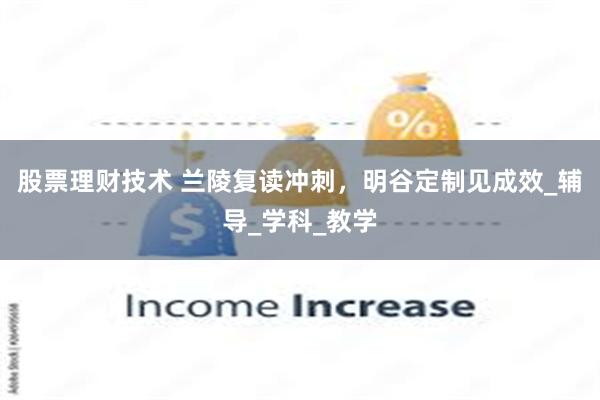 股票理财技术 兰陵复读冲刺，明谷定制见成效_辅导_学科_教学